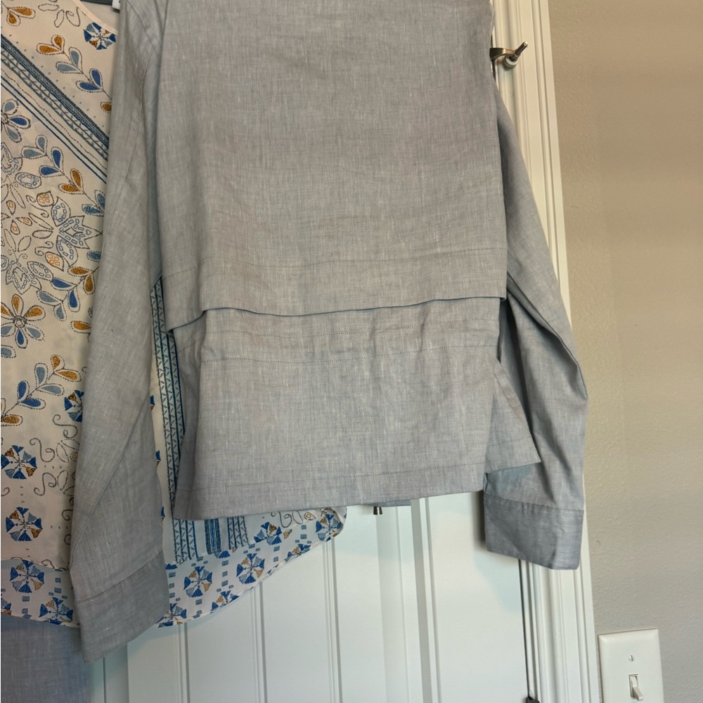 Sigrid Olsen Linen Jacket With Matching Wide Leg … - image 7